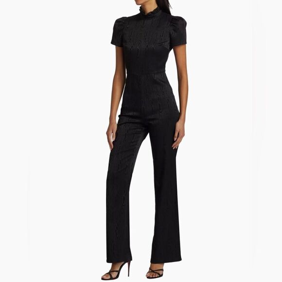 Alice + Olivia Jorah Short-Sleeve Jumpsuit size 12 - Picture 2 of 16